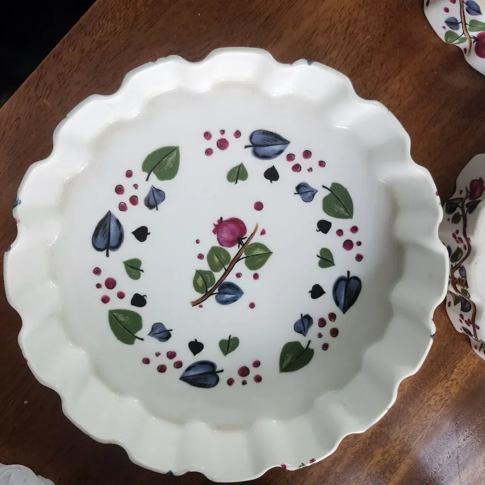 Haviland Limoges France Alumunite Krugier Tart Quiche Baking Dishes Set of 3